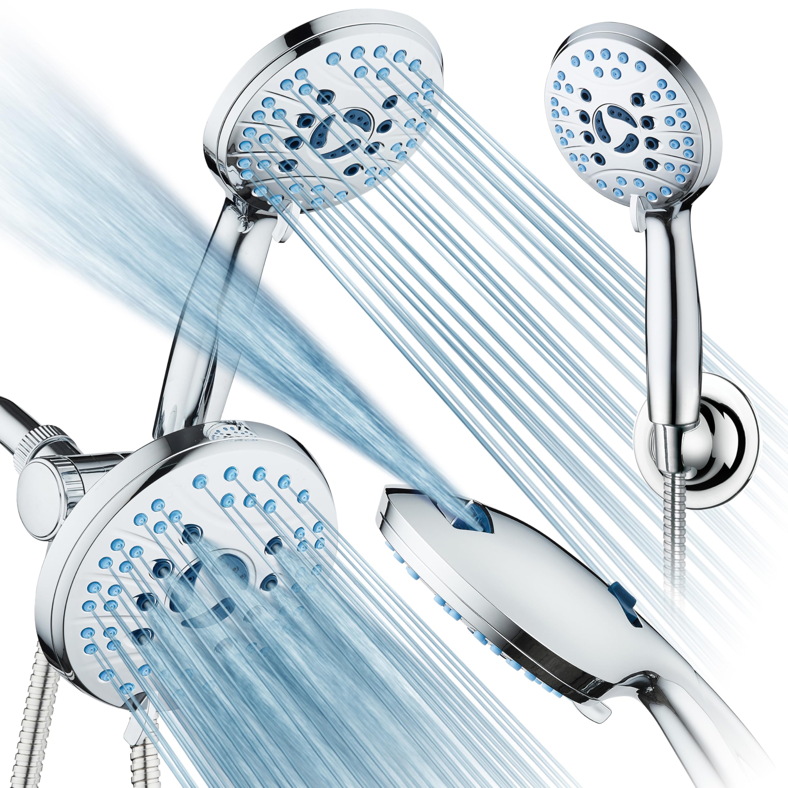 HOLISTIC　CURE　SHOWERHEAD Hotel Spa AquaCare As-Seen-On-TV High Pressure Handheld & Rain 50